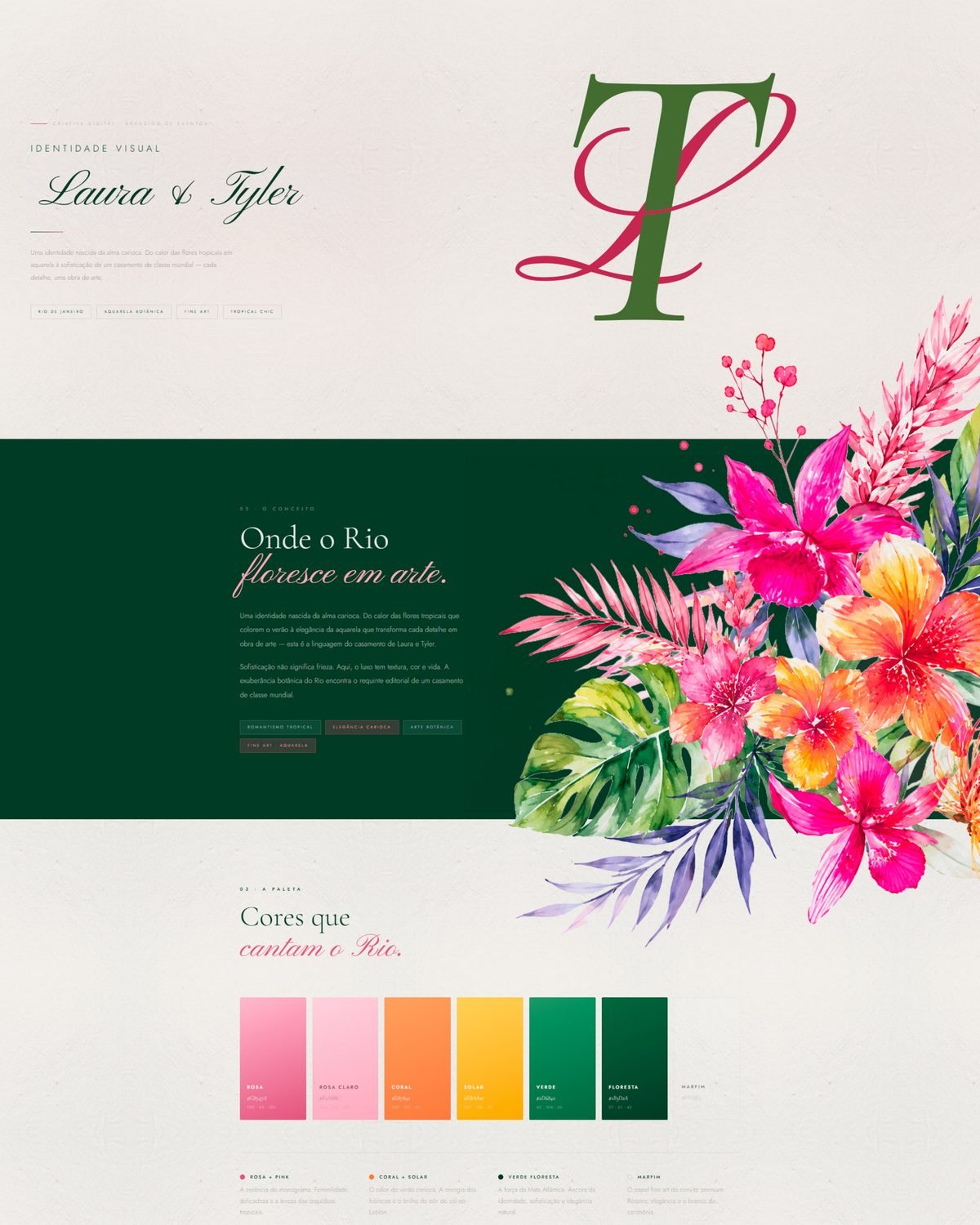 Identidade visual — Laura & Tyler